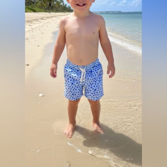 Cat & Jack Swim Trunks Toddler Boy Shorts Blue 5T - Picture 8 of 8